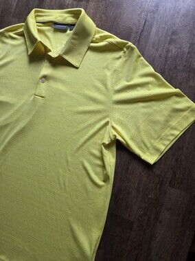 Free W Purchase Ashworth Vibrant Yellow Golf Polo Classic Lightweight